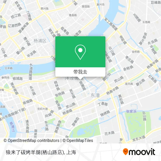 狼来了碳烤羊腿(栖山路店)地图