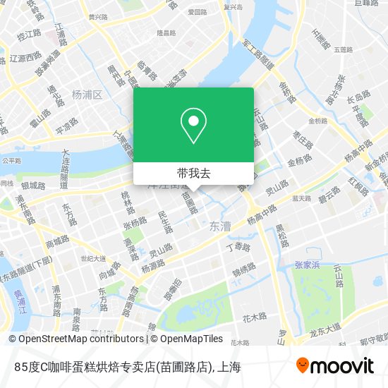 85度C咖啡蛋糕烘焙专卖店(苗圃路店)地图