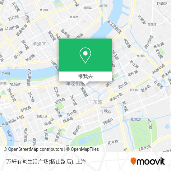 万轩有氧生活广场(栖山路店)地图
