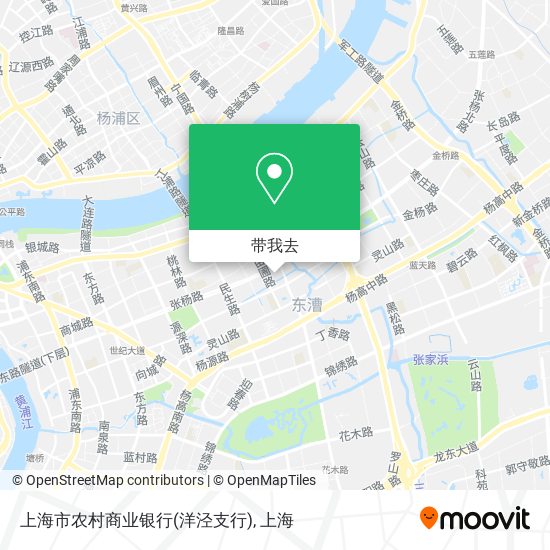 上海市农村商业银行(洋泾支行)地图