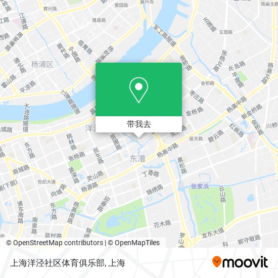 上海洋泾社区体育俱乐部地图