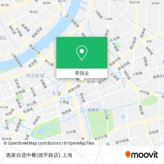 惠家自选中餐(德平路店)地图