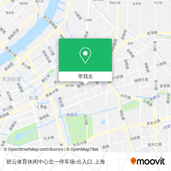 碧云体育休闲中心北一停车场-出入口地图