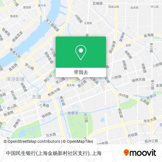 中国民生银行(上海金杨新村社区支行)地图