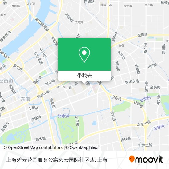 上海碧云花园服务公寓碧云国际社区店地图