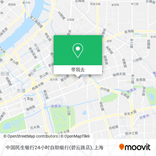 中国民生银行24小时自助银行(碧云路店)地图