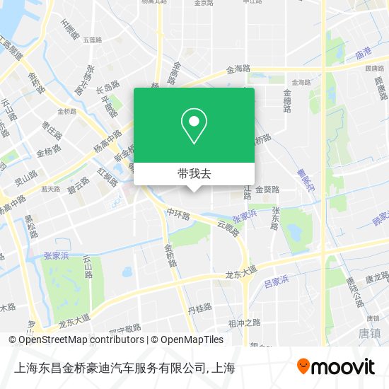 上海东昌金桥豪迪汽车服务有限公司地图