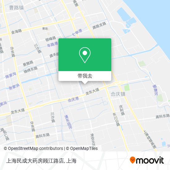 上海民成大药房顾江路店地图
