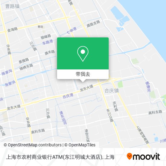 上海市农村商业银行ATM(东江明城大酒店)地图