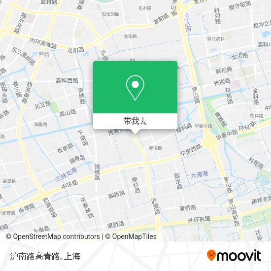 沪南路高青路地图