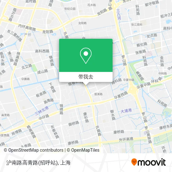 沪南路高青路(招呼站)地图