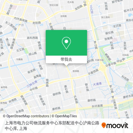 上海市电力公司物流服务中心东部配送中心沪南公路中心库地图