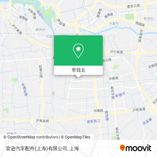 雷逊汽车配件(上海)有限公司地图