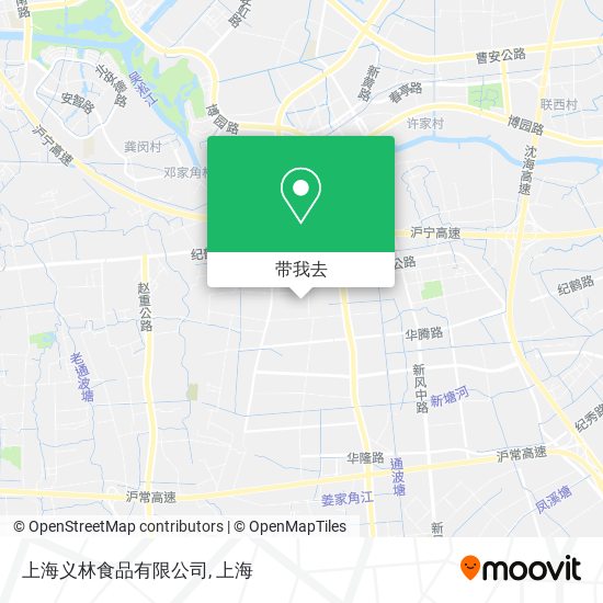 上海义林食品有限公司地图