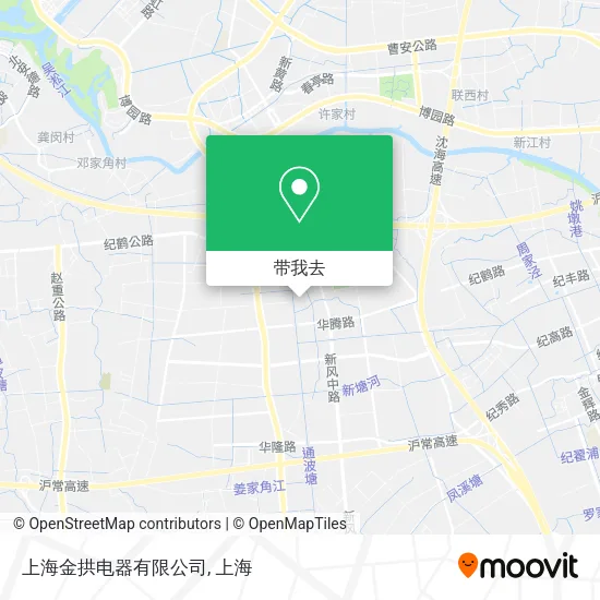 上海金拱电器有限公司地图