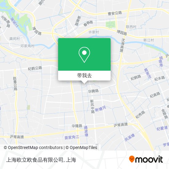 上海欧立欧食品有限公司地图