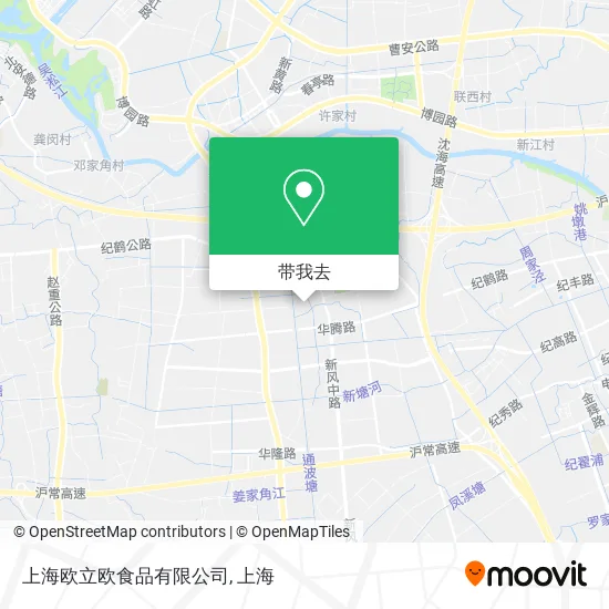 上海欧立欧食品有限公司地图