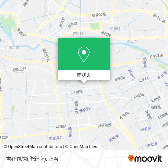 吉祥馄饨(华新店)地图
