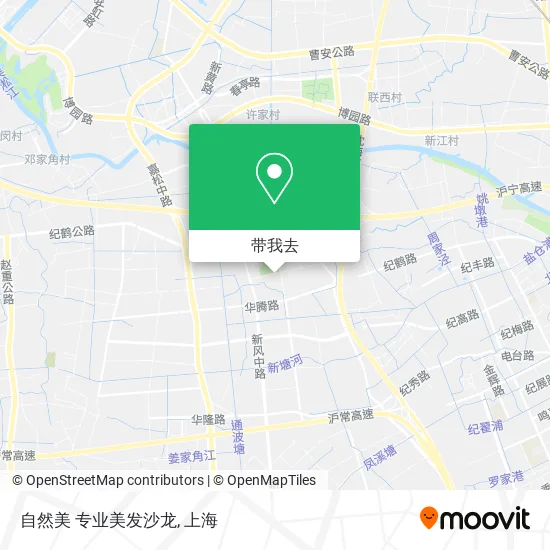 自然美 专业美发沙龙地图