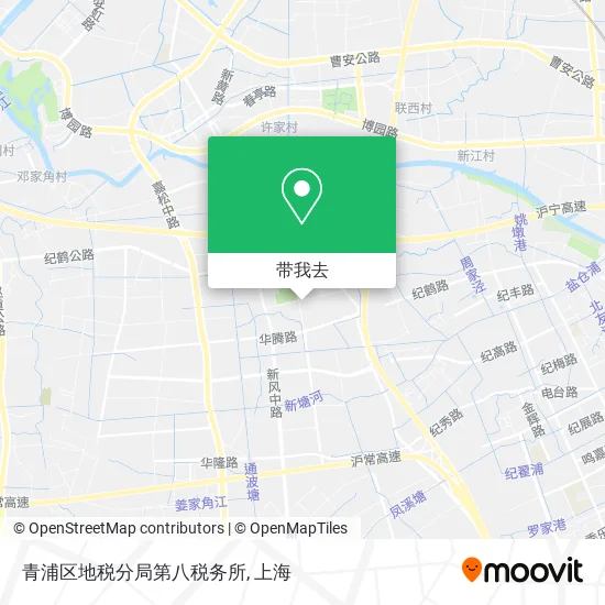 青浦区地税分局第八税务所地图