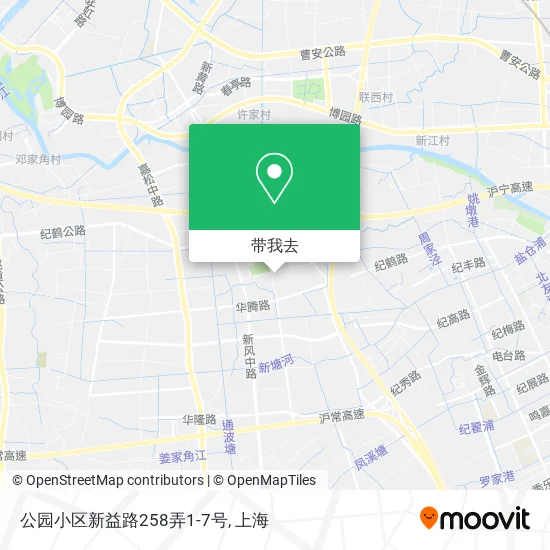 公园小区新益路258弄1-7号地图