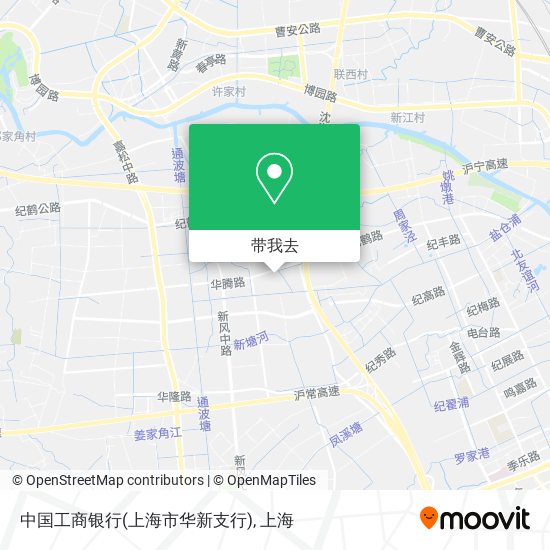 中国工商银行(上海市华新支行)地图