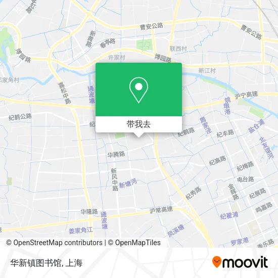 华新镇图书馆地图