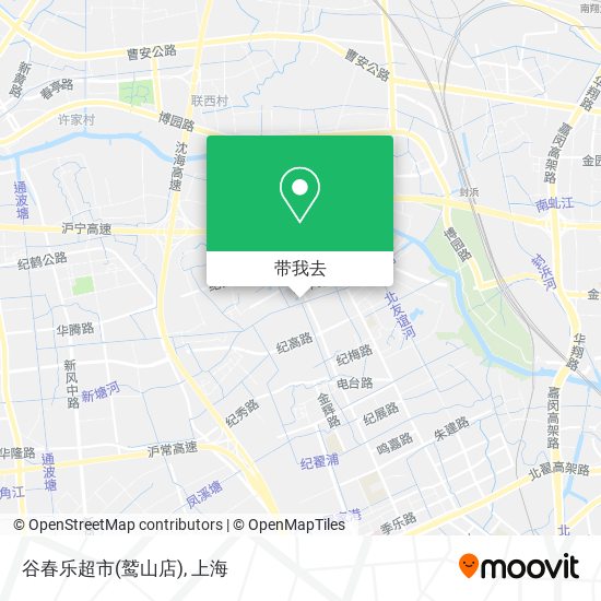 谷春乐超市(鹫山店)地图