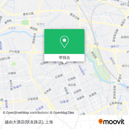 越由大酒店(联友路店)地图