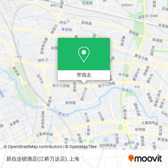 易佰连锁酒店(江桥万达店)地图