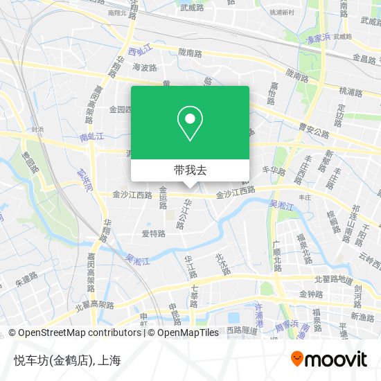 悦车坊(金鹤店)地图