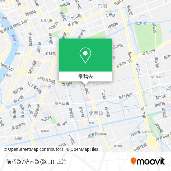 前程路/沪南路(路口)地图