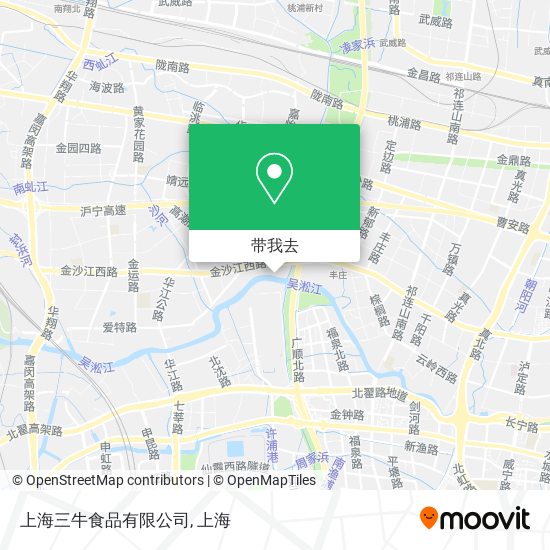 上海三牛食品有限公司地图