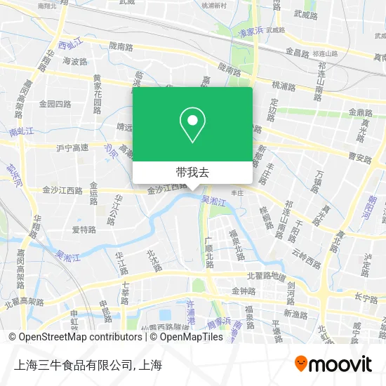 上海三牛食品有限公司地图