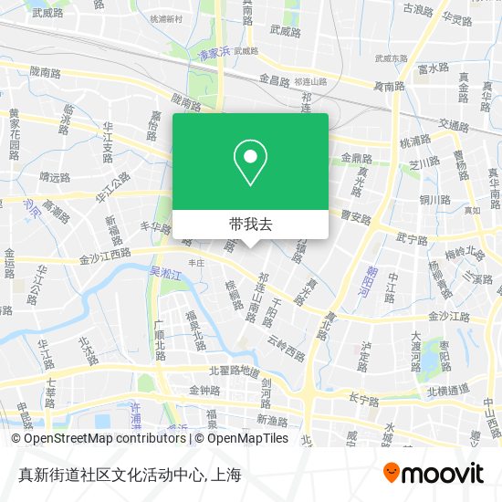 真新街道社区文化活动中心地图