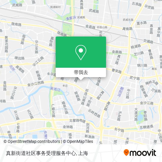 真新街道社区事务受理服务中心地图