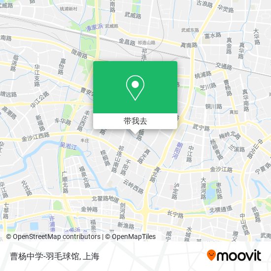 曹杨中学-羽毛球馆地图