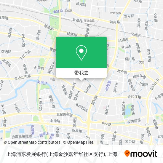 上海浦东发展银行(上海金沙嘉年华社区支行)地图