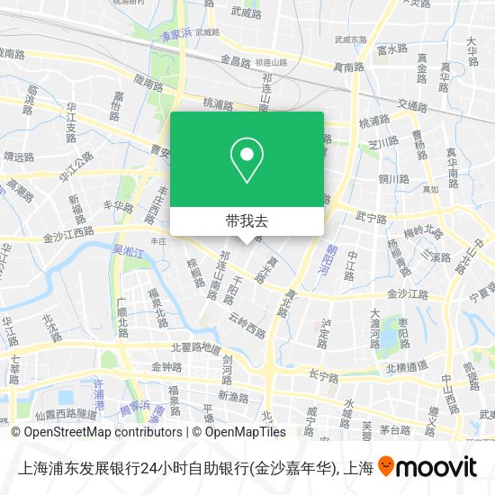 上海浦东发展银行24小时自助银行(金沙嘉年华)地图