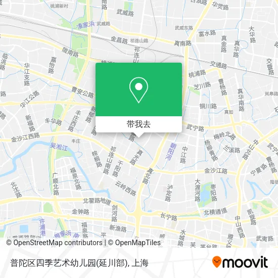 普陀区四季艺术幼儿园(延川部)地图