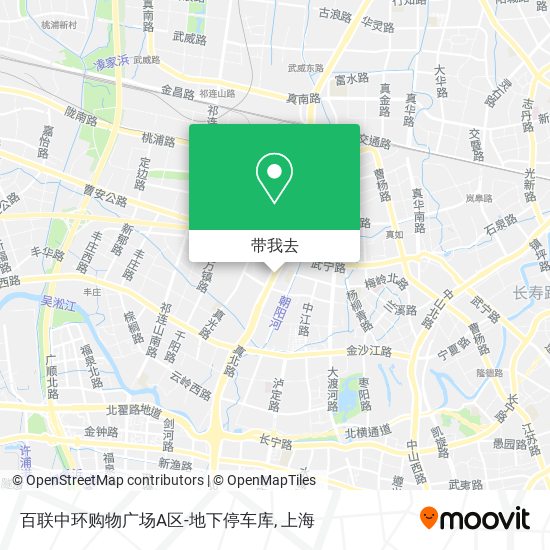 百联中环购物广场A区-地下停车库地图