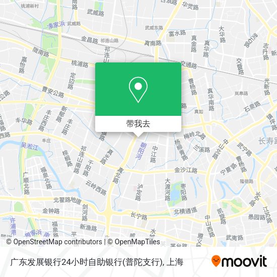 广东发展银行24小时自助银行(普陀支行)地图