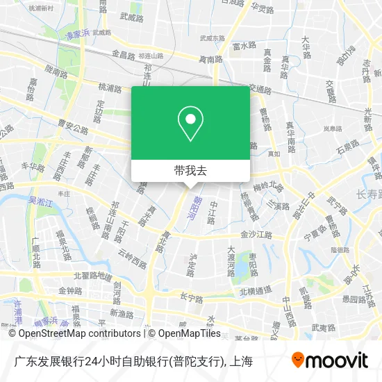 广东发展银行24小时自助银行(普陀支行)地图