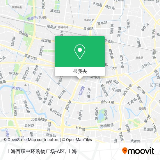 上海百联中环购物广场-A区地图