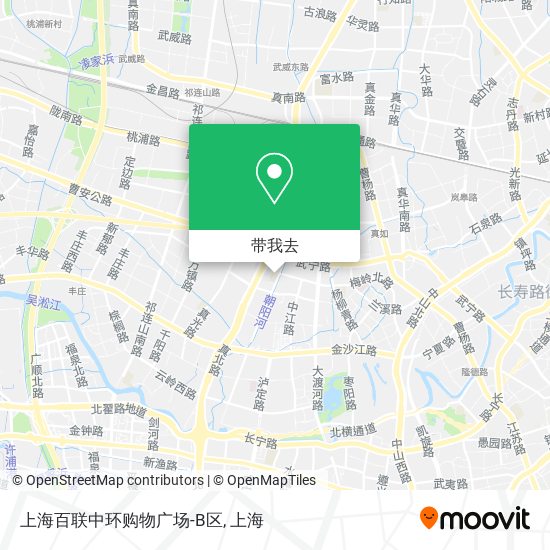 上海百联中环购物广场-B区地图