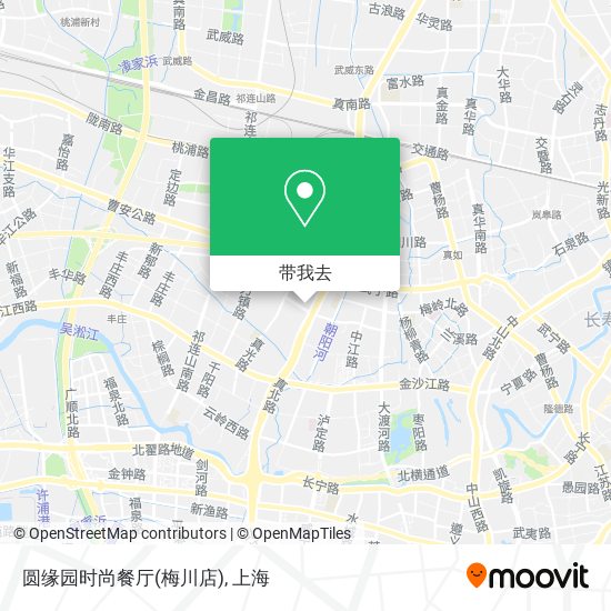 圆缘园时尚餐厅(梅川店)地图