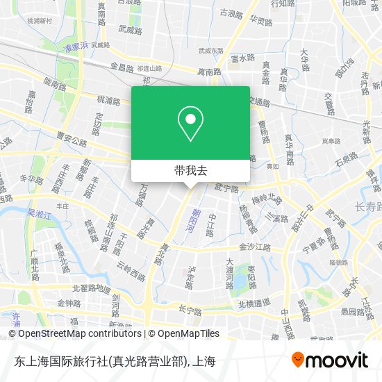 东上海国际旅行社(真光路营业部)地图