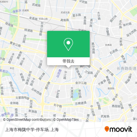 上海市梅陇中学-停车场地图