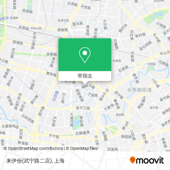 来伊份(武宁路二店)地图