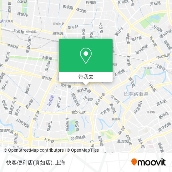 快客便利店(真如店)地图